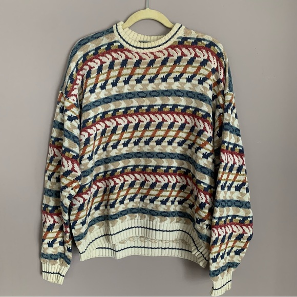 Vintage grandpa sweater size XL (fits smaller**) - Picture 2 of 5
